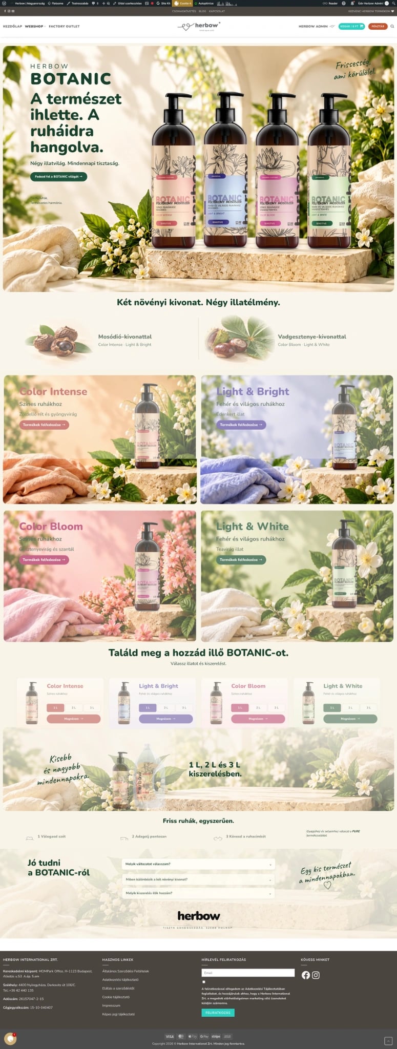 Herbow teljes weboldal-referencia