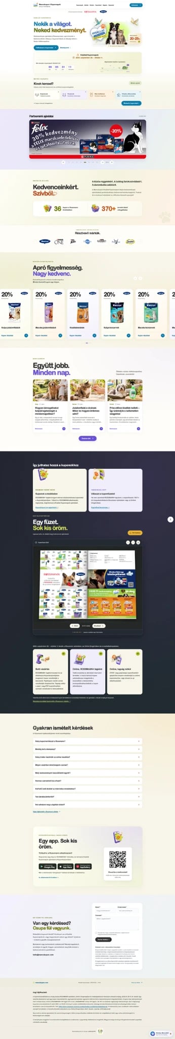 Mancskupon teljes weboldal-referencia
