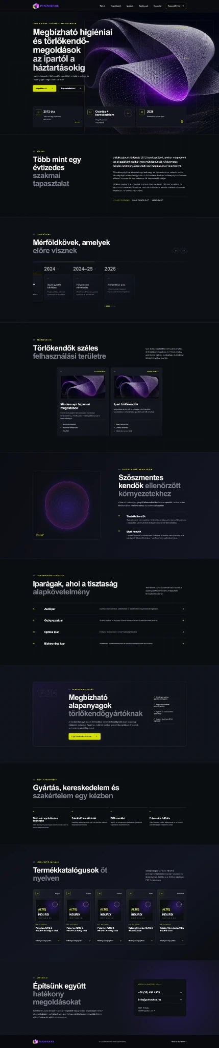 Pekovker teljes weboldal-referencia
