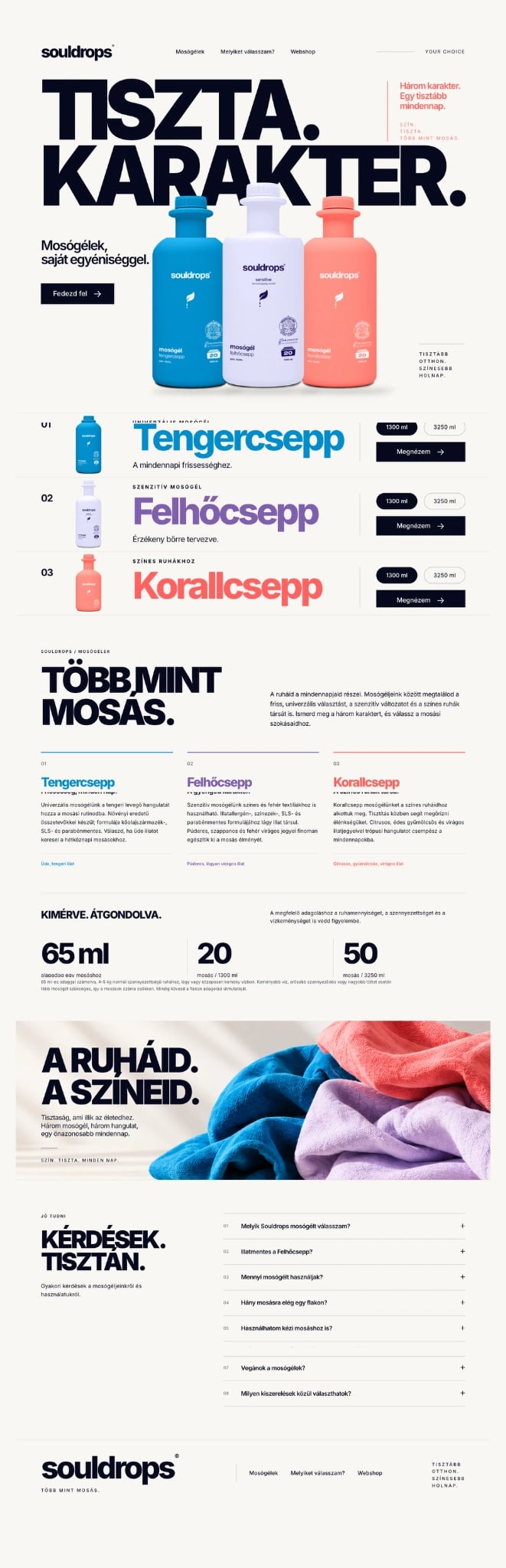 Souldrops teljes weboldal-referencia