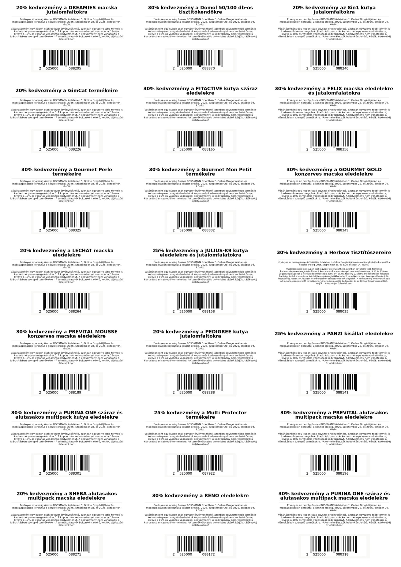 Rossmann Kisállat Kuponnapok – 4. oldal